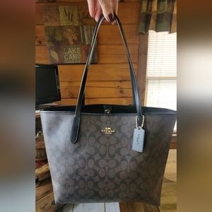 Coach City Canvas Tote